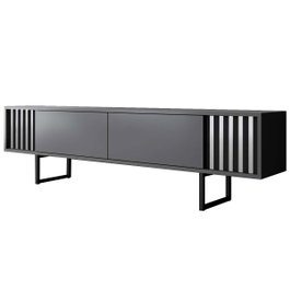 Hanah Home Soporte para TV Chrome Line Antracita y Negro